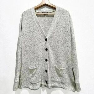 American Eagle Outfitters Womens Grey Button Up Lightweight Sweater M